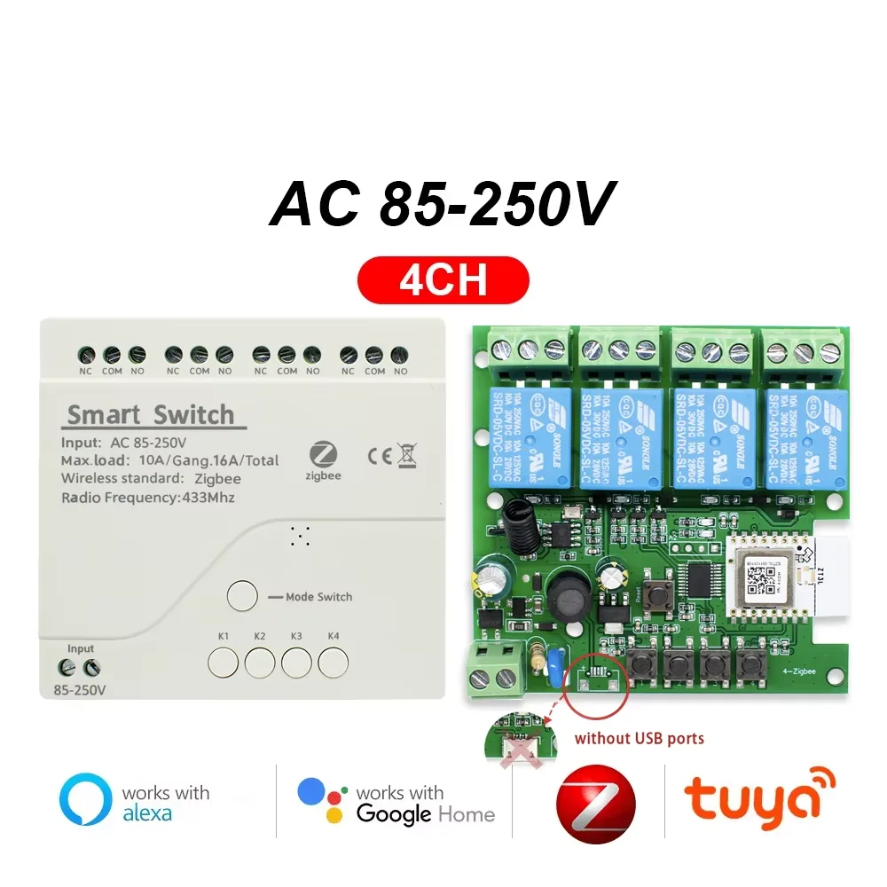 Scimagic-RC Zigbee Smart Switch 1/2/4ch 12V 24V 220V