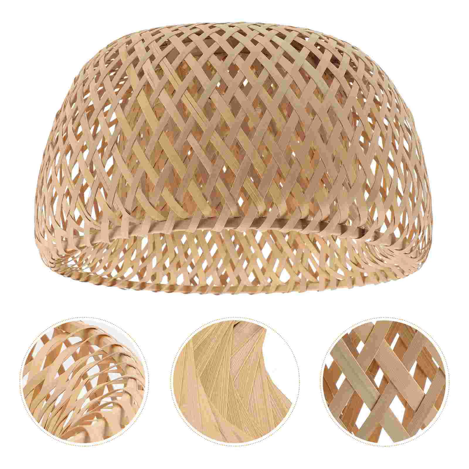 

Weaving Lampshade Bamboo Ceiling Light Shade Pendant Lamp Cover Light Shade
