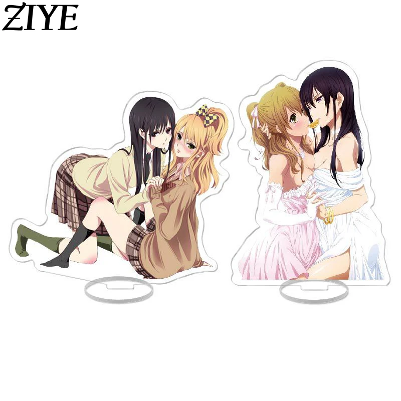 

Anime Citrus Aihara Yuzu Acrylic Figure Stand Model Aihara Mei Cosplay Props Desk Decor Jewelry Standing Sign Keychain Fans Gift