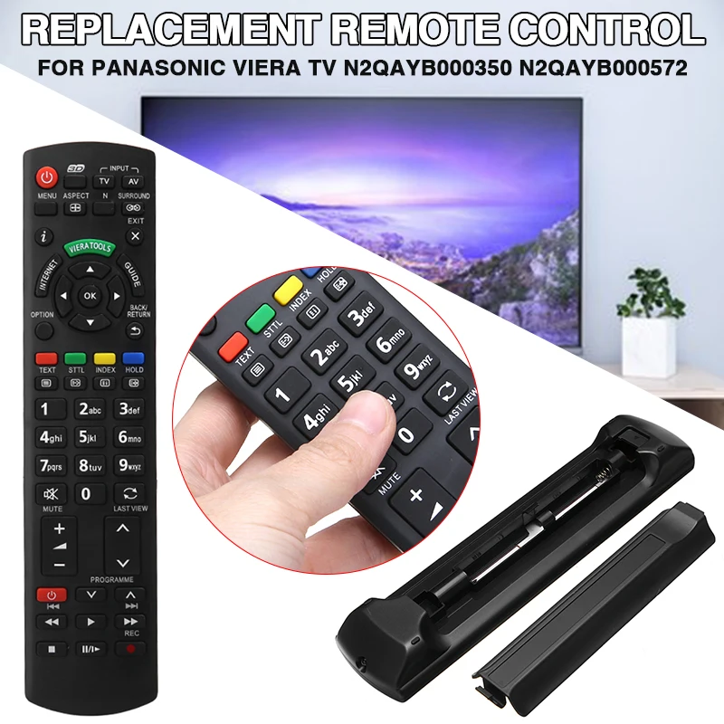 

1pc Universal Replacement Remote Control Professional TV Remote Controls for Panasonic Viera TV N2QAYB000350 N2QAYB000572