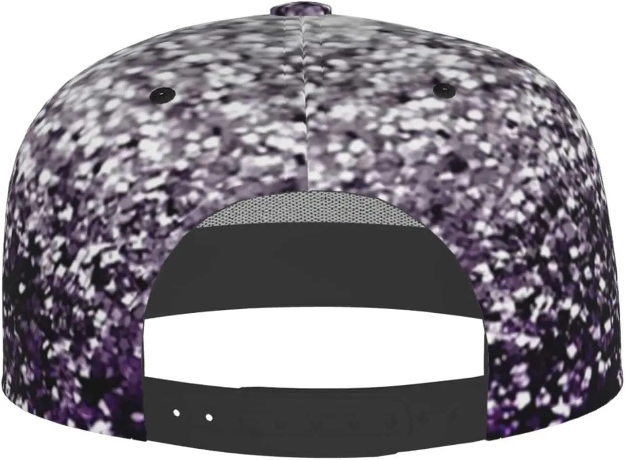 Бейсболка унисекс в стиле хип-хоп с плоским козырьком и блестками