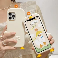 big mouth 3d duck phone cases for iphone 13 12 11 pro max xr xs max 8 x 7 se 2020 back cover
