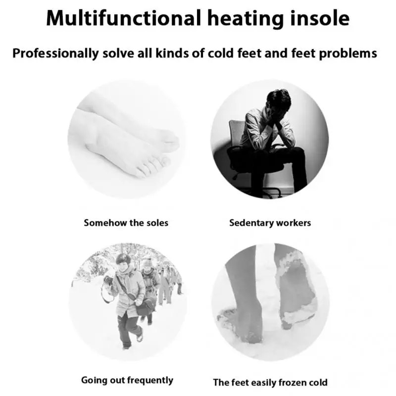 Новинка 2022 стельки с подогревом от USB теплые коврик для носков электроподогревом