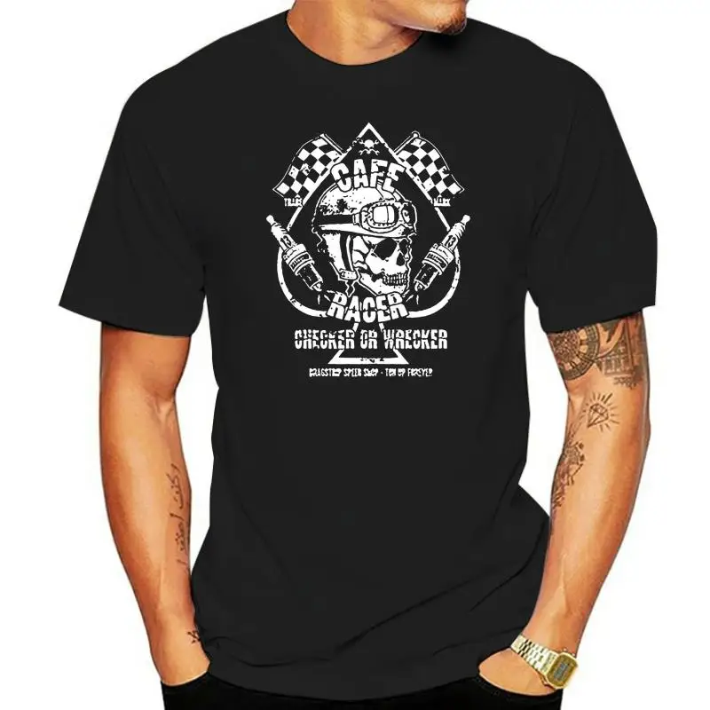 Dragstrip Clothing Checker Wrecker Cafe Racer Greaser 13 tattoo biker t`shirt