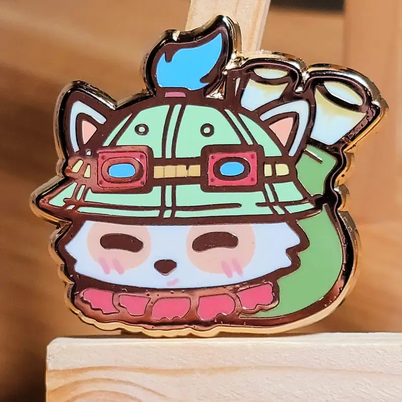 Эмалированная булавка Teemo League LOL