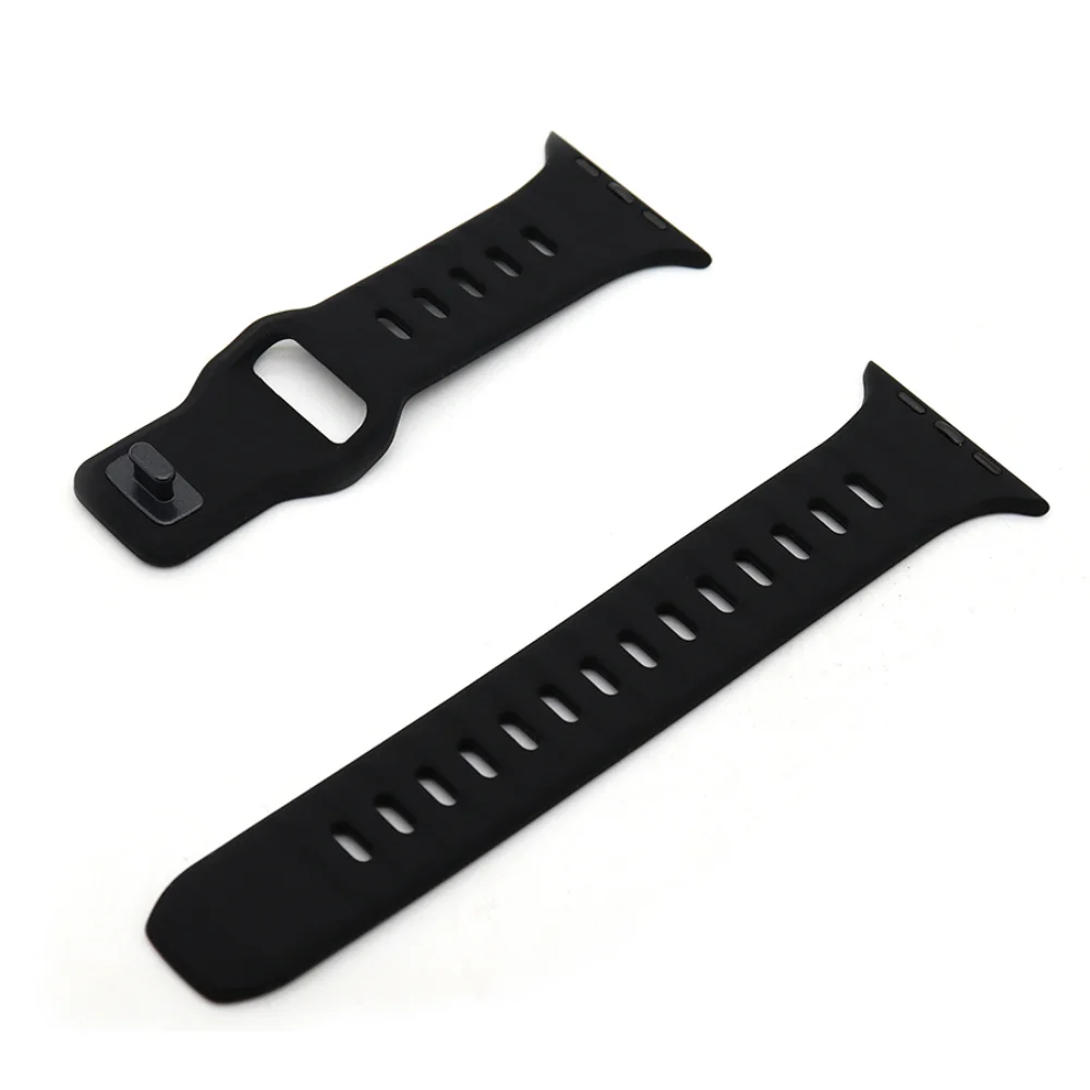 Silicone Band for Apple Watch Ultra Strap 49mm Sport Bracelet for iWatch 45mm 41mm 44mm 40mm 42mm 38mm Series 8 7 6 5 4 SE Band