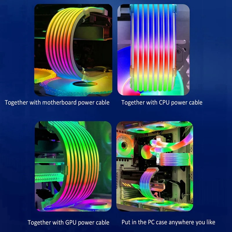 Удлинительный кабель питания RGB ARGB 5 В 3-контактный светодиодный светильник для