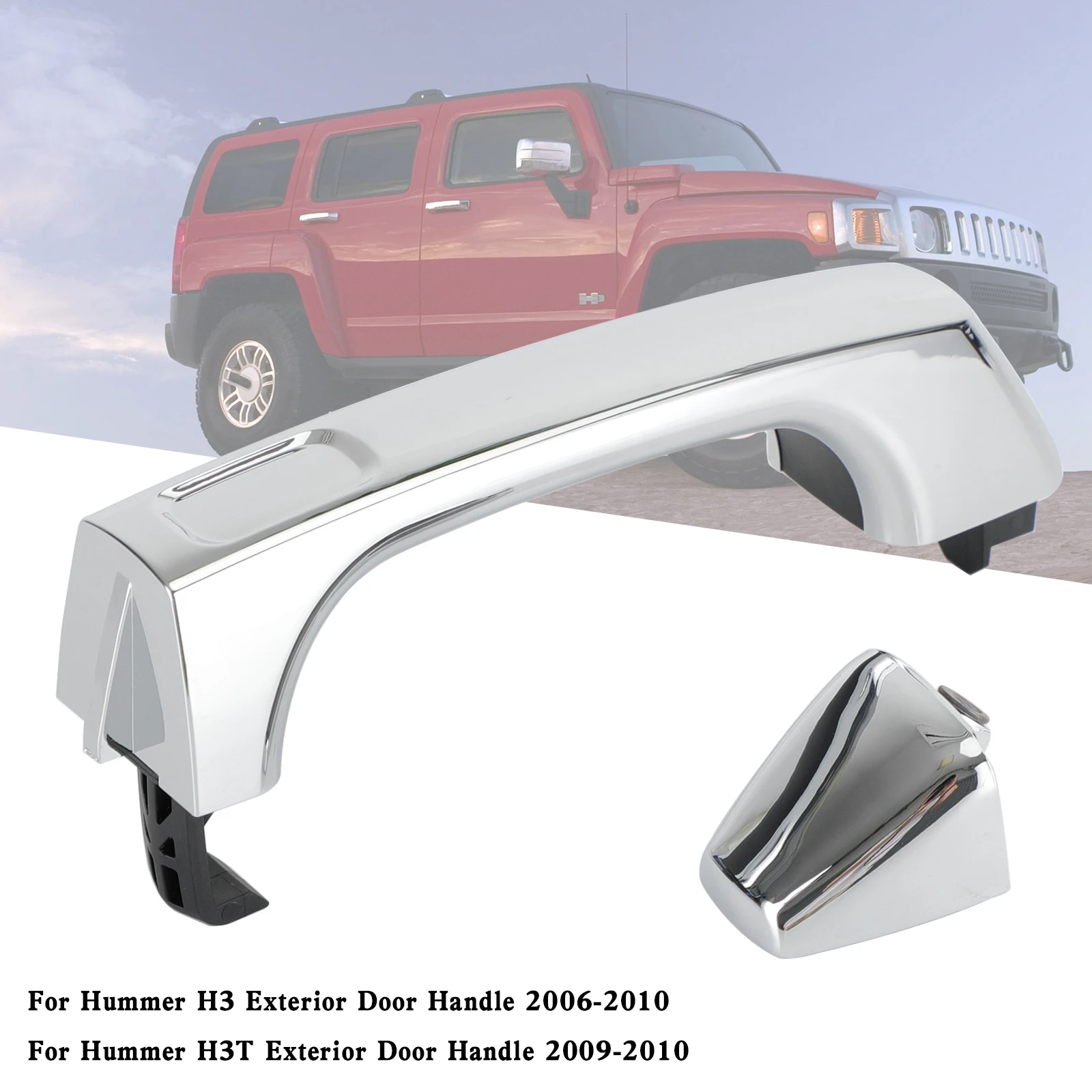 

Хромированная наружная дверная ручка Topteng 1253074667 для Hummer H3 2006-2010