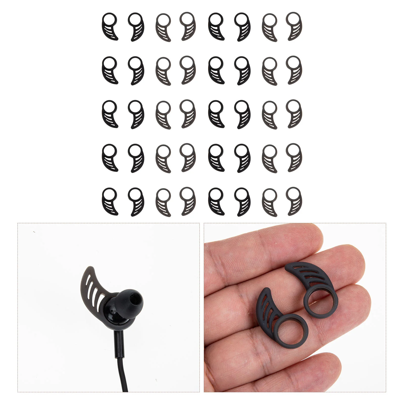 

Hook Ear Silicone Earphone Hooks Earbud Cover Clip Cloud Wireless Earplug Earhook Tips Earpod Attachment Loop Eyeglassgrip