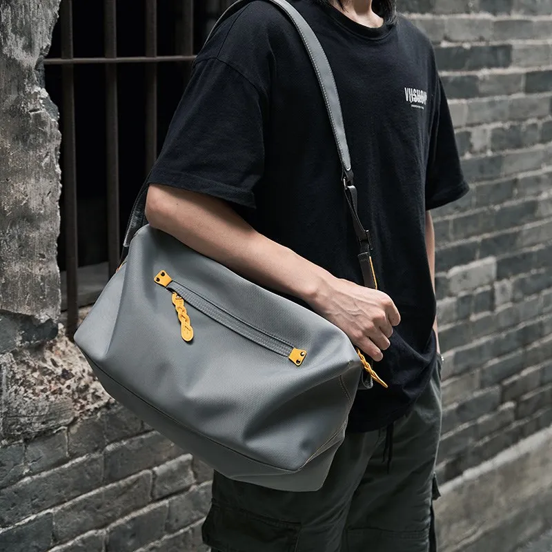 Oxford Crossbody Sling Bag Men Zipper Large Capacity Waterproof Multifunction Fashion Design For Teenage Shoulder Travel Bags