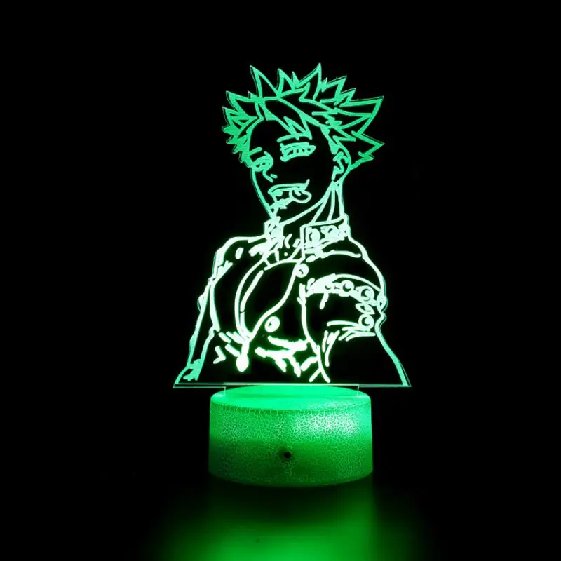 

Seven Deadly Sins 3D Lamp Acrylic USB LED Night Lights Neon Sign Lamp Xmas Christmas Decorations for Home Bedroom Birthday Gift