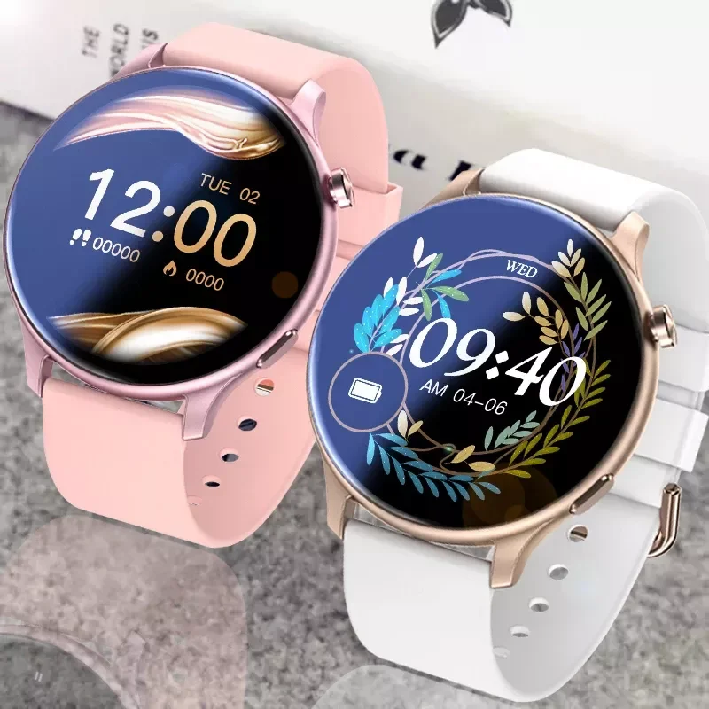 

2022 New Fashion Bluetooth Call Women Smart Watch Full Screen Touch Waterproof Smart Bracelet Heart Rate Monitor Lady Smartwatch