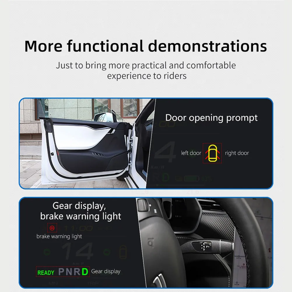 

Car Accessories Car LCD Monitor Car Diagnostic Interface For Tesla Model 3&Y HUD Auto Display Replacement Parts