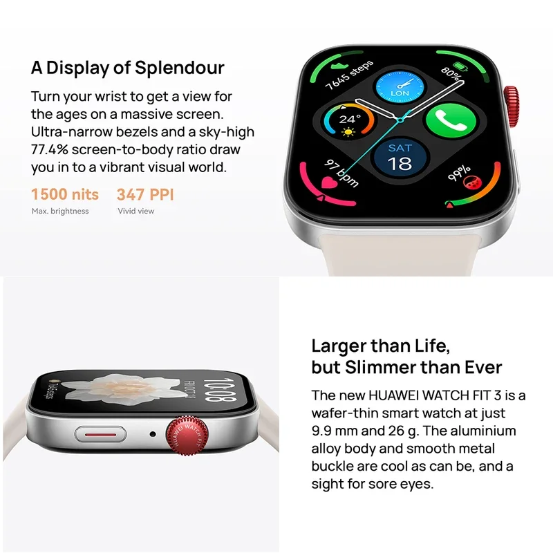 Умные часы Huawei Watch Fit 3 цвет в ассортименте