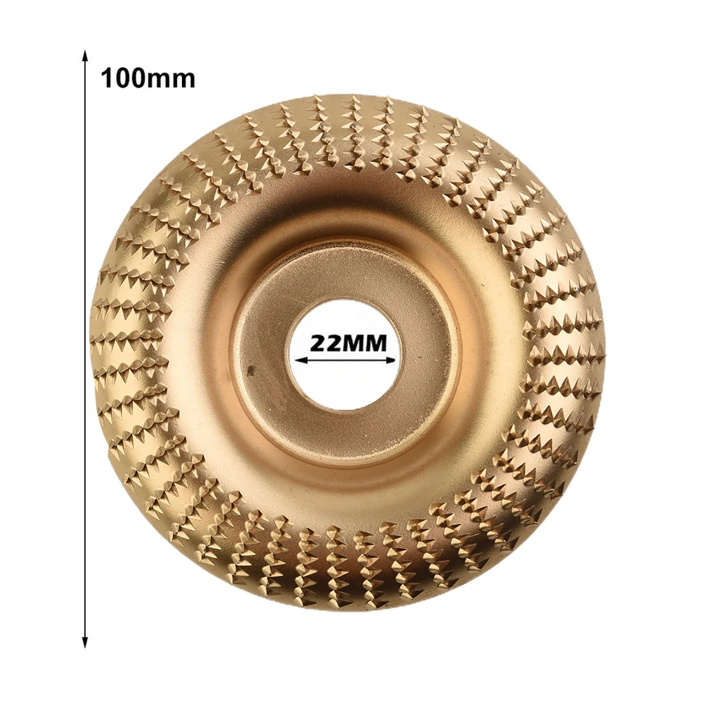 

4 Inch Round Wood Angle Grinding Wheel Abrasive Disc Angle Grinder 22mm Bore Shaping Sanding Carving Rotary Tool For Polishing