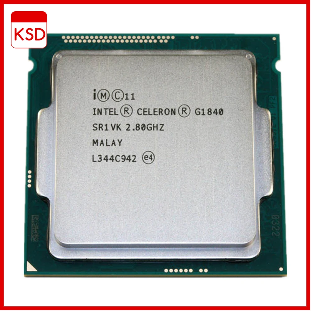 

Intel Celeron G1840 2.8GHz 2M Cache Dual-Core CPU Processor SR1VK SR1RR LGA1150 Tray