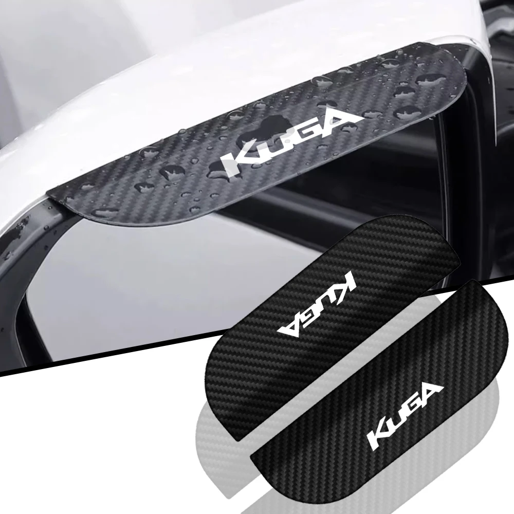 Автомобильное зеркало заднего вида козырек от дождя из углеродного волокна