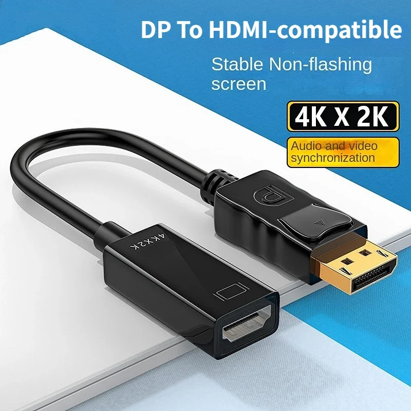 Кабель передачи DP-HDMI, совместимый с HD, небольшой корпус DisplayPort ...