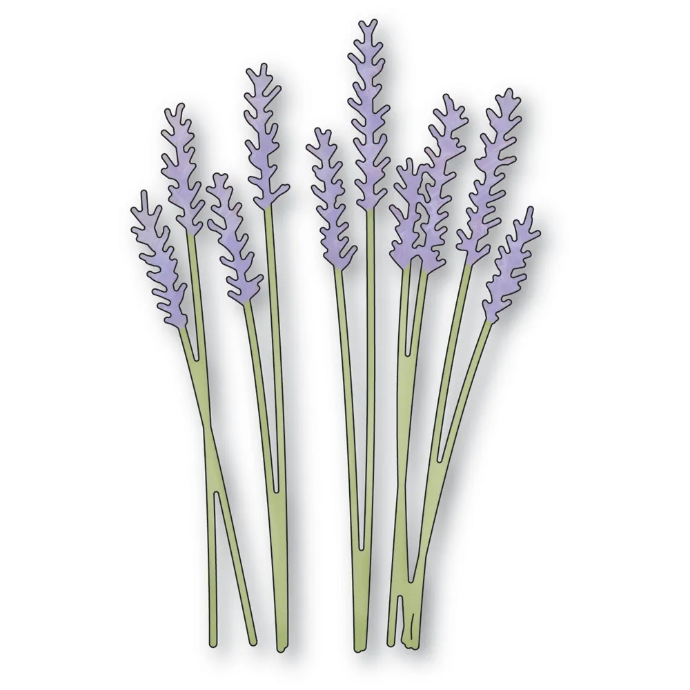 

2022 New Lavender Bouquet Metal Cutting Dies Diy Scrapbooking Greeting Cards Album Diary Paper Crafts Decoration Embossing Molds