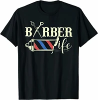 new barber scissors vintage shop gift for him premium tee t shirt