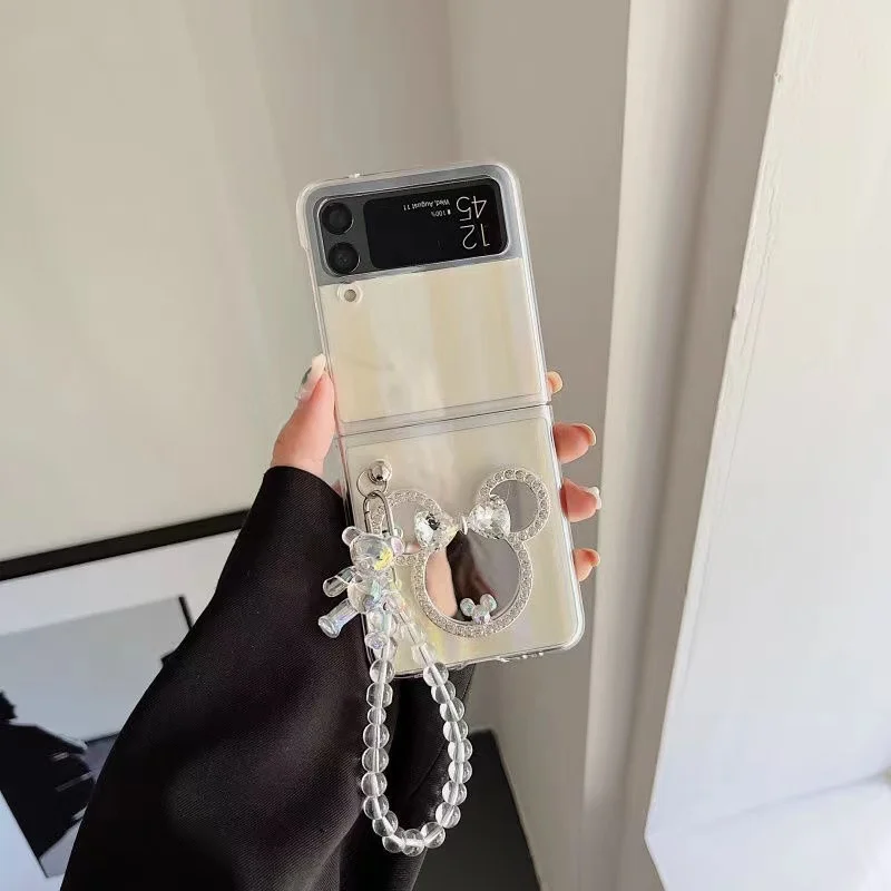 

Fashion Mirror Phone case For Samsung Galaxy Z Flip 3 Clear Z Flip Cover