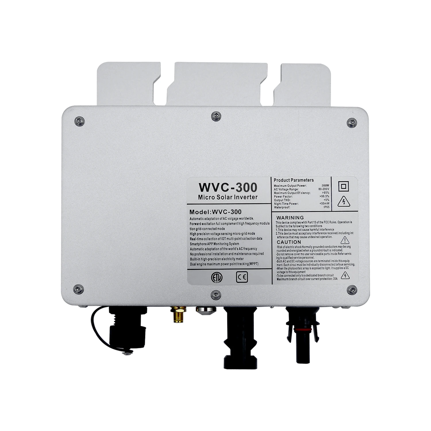 

Wholesale WVC-300 Solar Grid Tie Micro Inverter 300w WVC Solar Panel Micro Inverter IP65 Microinverter For Balcony Solar Panel