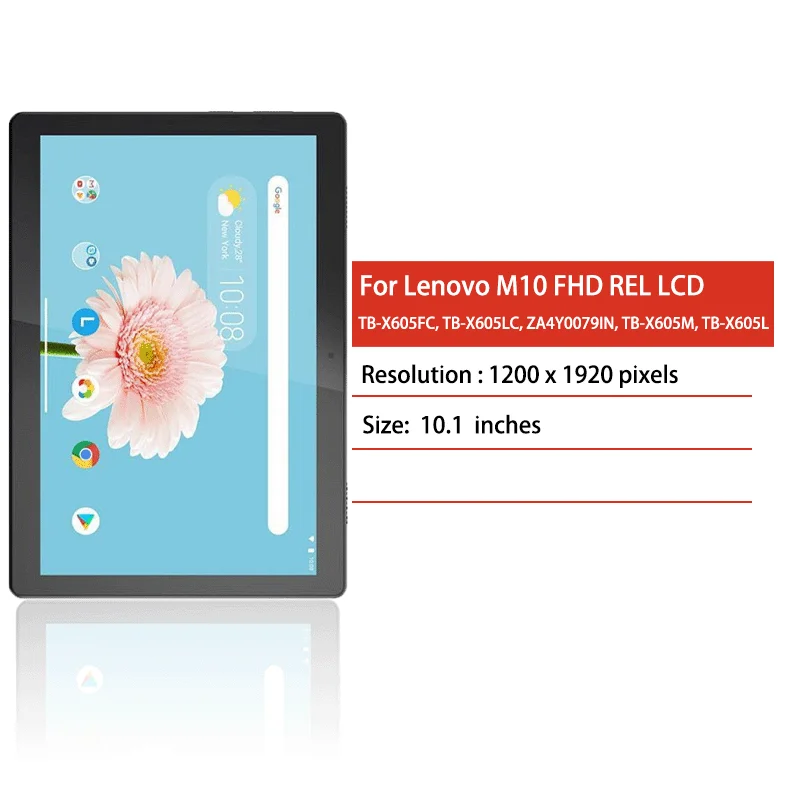 Фото 10,1-дюймовый ЖК-дисплей для Lenovo Tab 5 Plus M10 FHD REL TB-X605F TB-X605FC TB-X605LC, дигитайзер сенсорного экрана в сборе №2