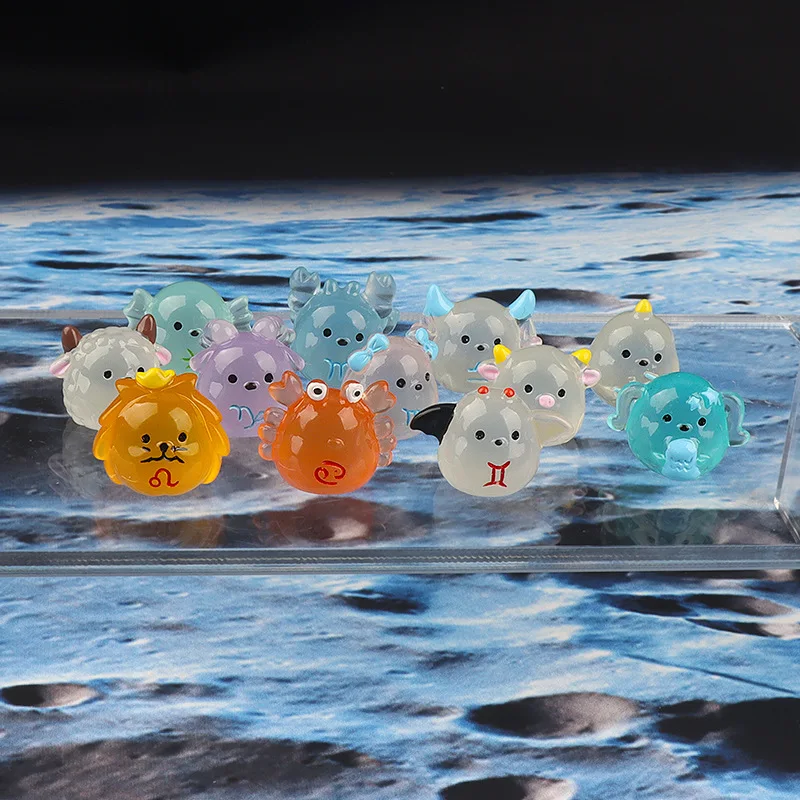 Светящаяся в темноте Смола 12 знаков зодиака созвездий 3D светящаяся кукла