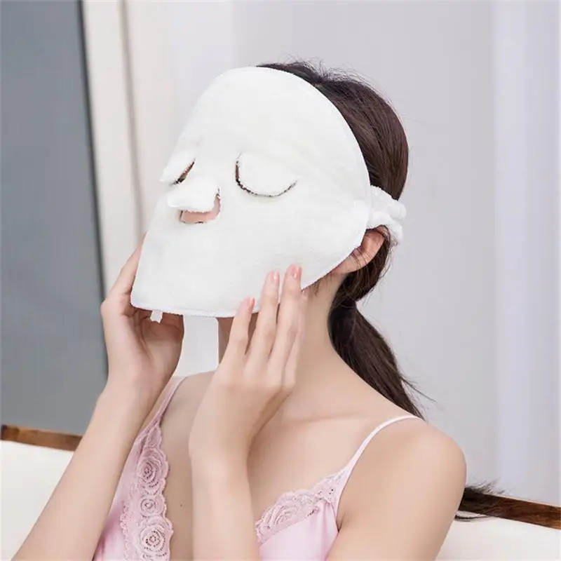 

1PC Facial Towel Hot Compress Towel Household White Towel Moisturizing Beauty Salon Thickened Coral Velvet TSLM1