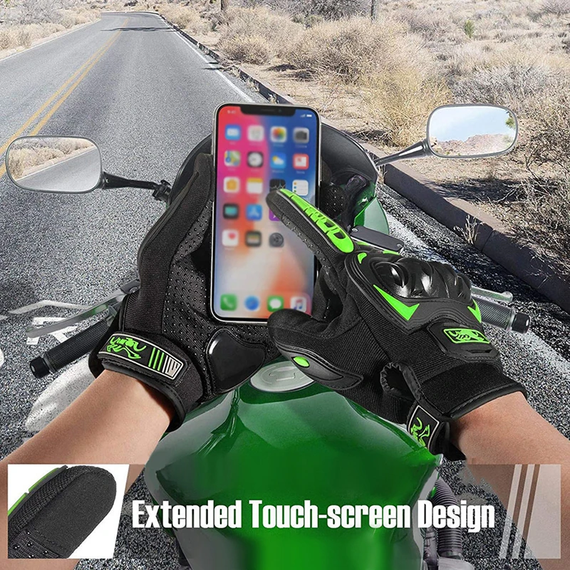 

Glove Motorcycle Men Guantes Moto Gant Touch Screen Breathable Powered Motorbike Racing Riding Bicycle Protective Gloves Summer