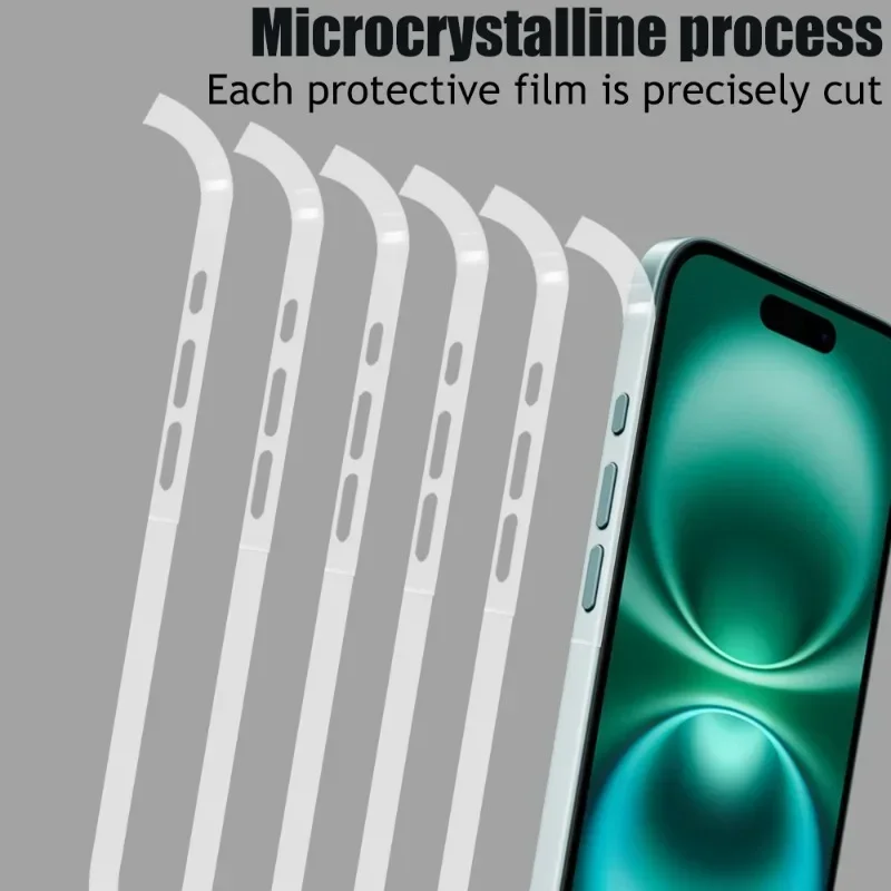 Боковая гидрогелевая пленка 16 МП для IPhone 15 14 Pro Max Plus 16Plus ProMax 13 Mini Frame Защитная рамка
