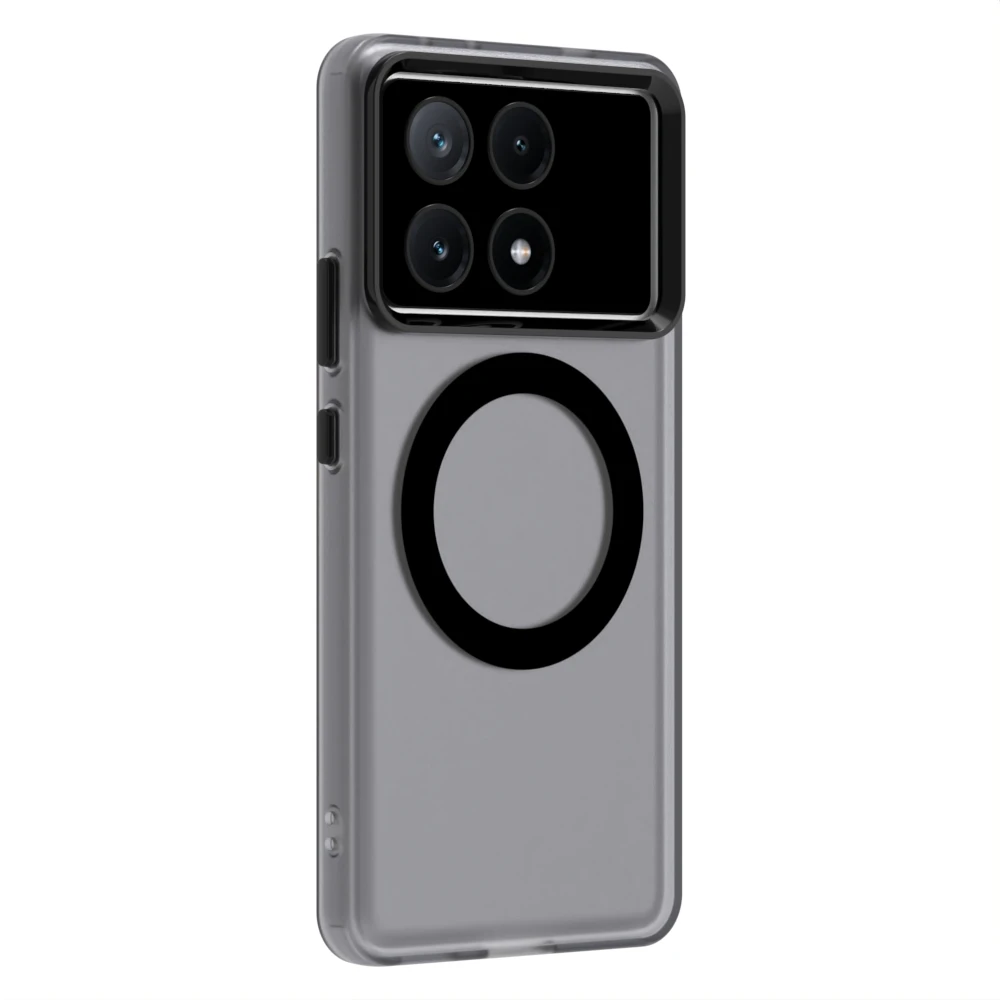 Фото Полупрозрачный чехол для телефона ярких цветов для Xiaomi Poco X6Pro 5G 14T Pro Redmi K70E K70, ультрамагнитная задняя крышка с беспроводной зарядкой №3