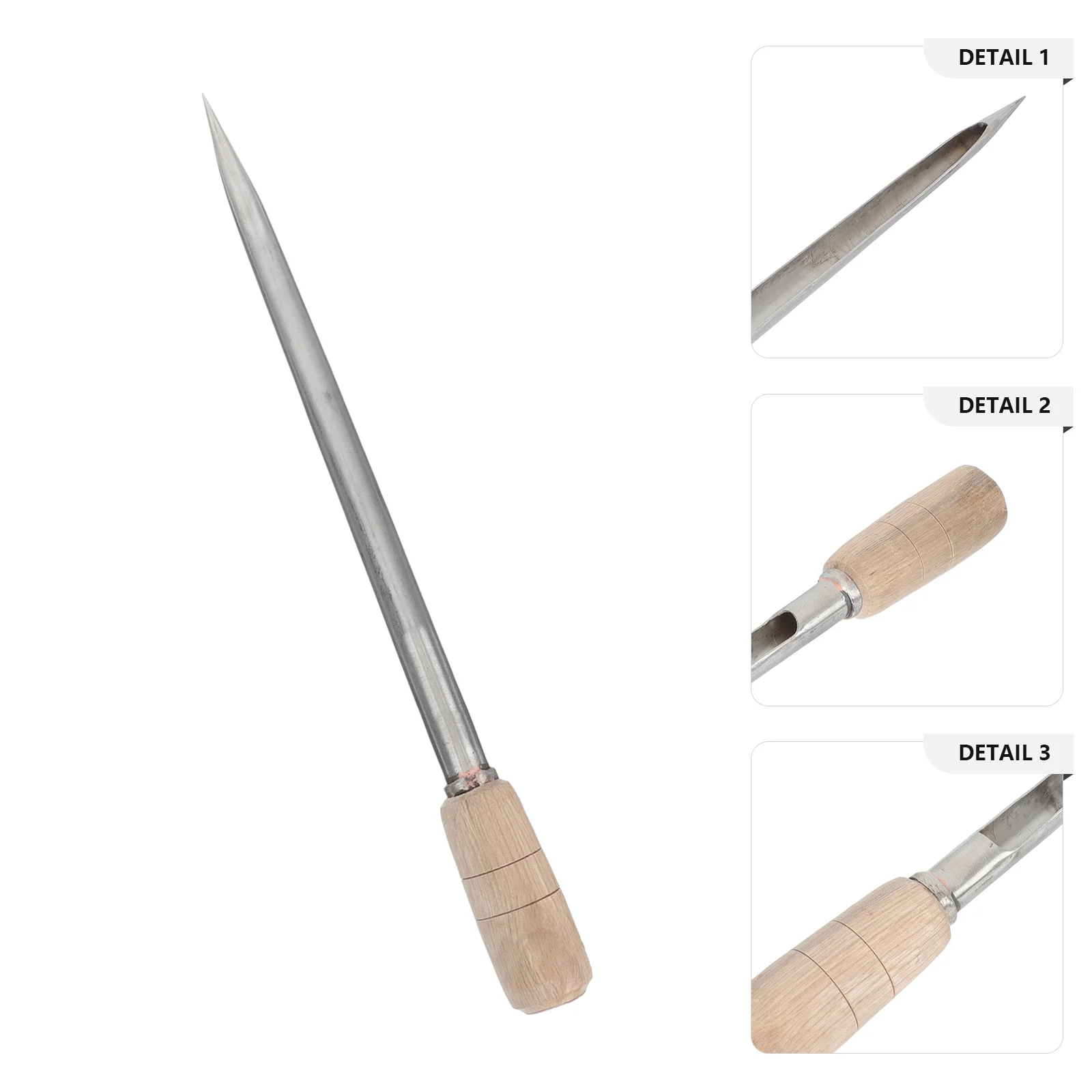 

Пробоотборник зерен из нержавеющей стали с деревянной ручкой