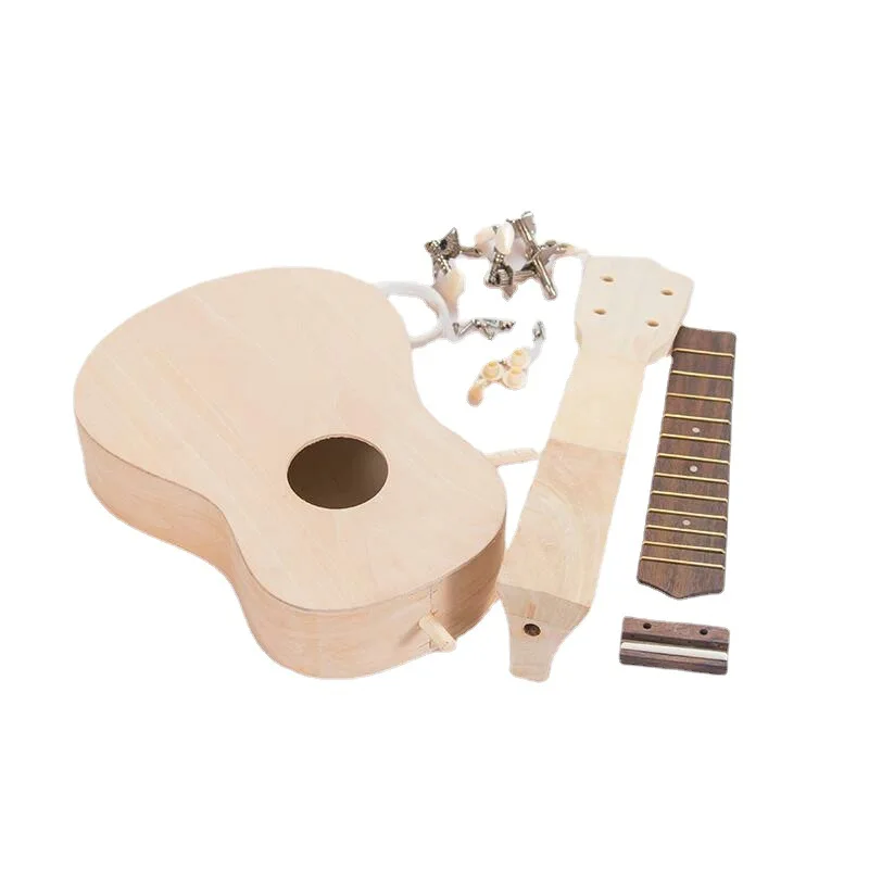 

Гитара «сделай сам», 21 дюйм, деревянная творческая детская Красочная картина, рандомные Музыкальные инструменты для начинающих