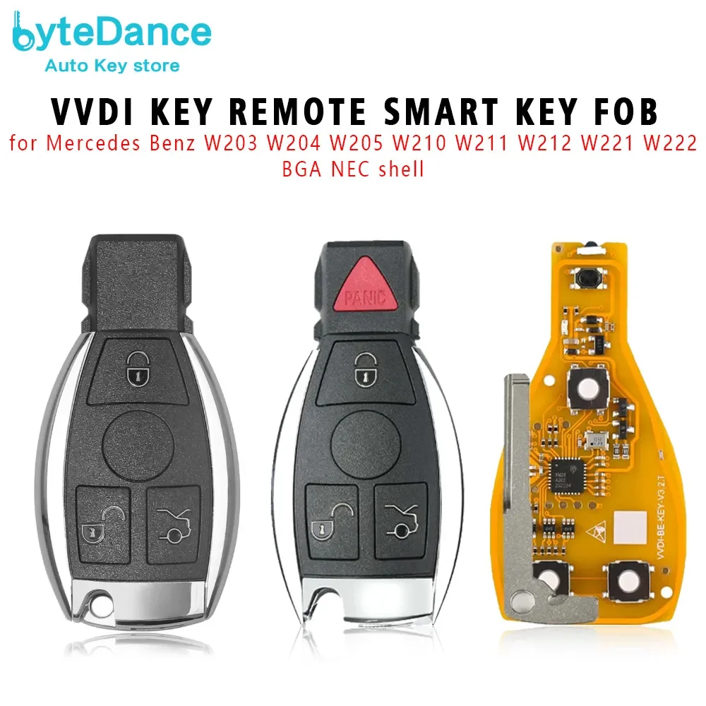 

VVDI BE Key 315/434mhz BGA Remote Smart Key Fob V3.2 PCB for Mercedes Benz W203 W204 W205 W210 W211 W212 W221 W222 BGA NEC Shell