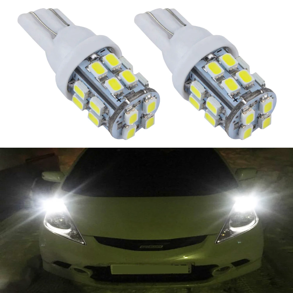 

2pc New T10 20SMD 1206 White Auto Wedge Light LED 3020 194 168 Truck Trailer RV License Plate Clearance Lamp Reading Bulb DC 12v