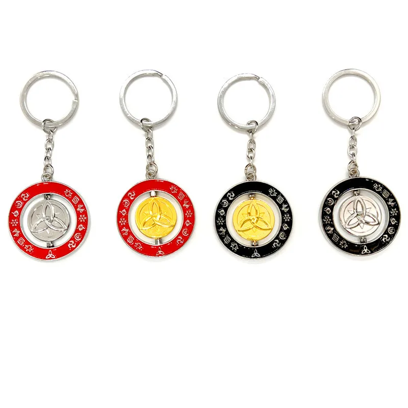 

Брелок Genshin Impact Mora в форме золотой монеты, поворотный двухсторонний кулон Genshin Impact COS, брелок