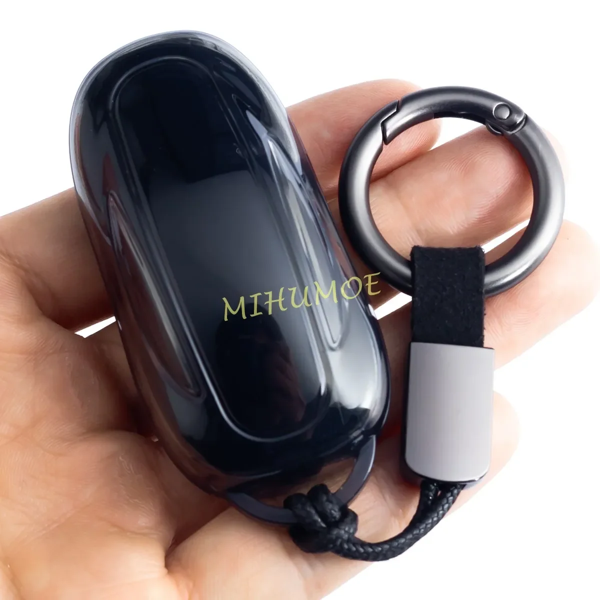 

Черный прозрачный брелок из ТПУ для Tesla Model X 2016-2023, чехол, брелок, кольцо, автомобильные аксессуары