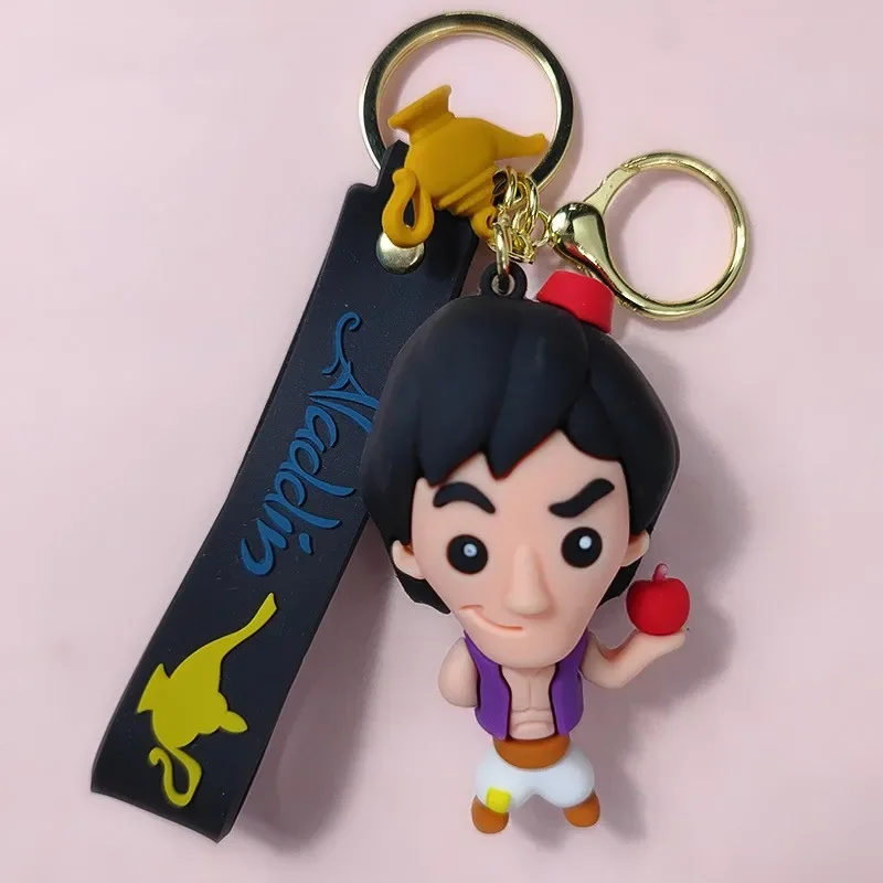 Аниме Аладдин Принцесса Жасмин Джин Фигура Брелок Модное Розовое Золото Серебро