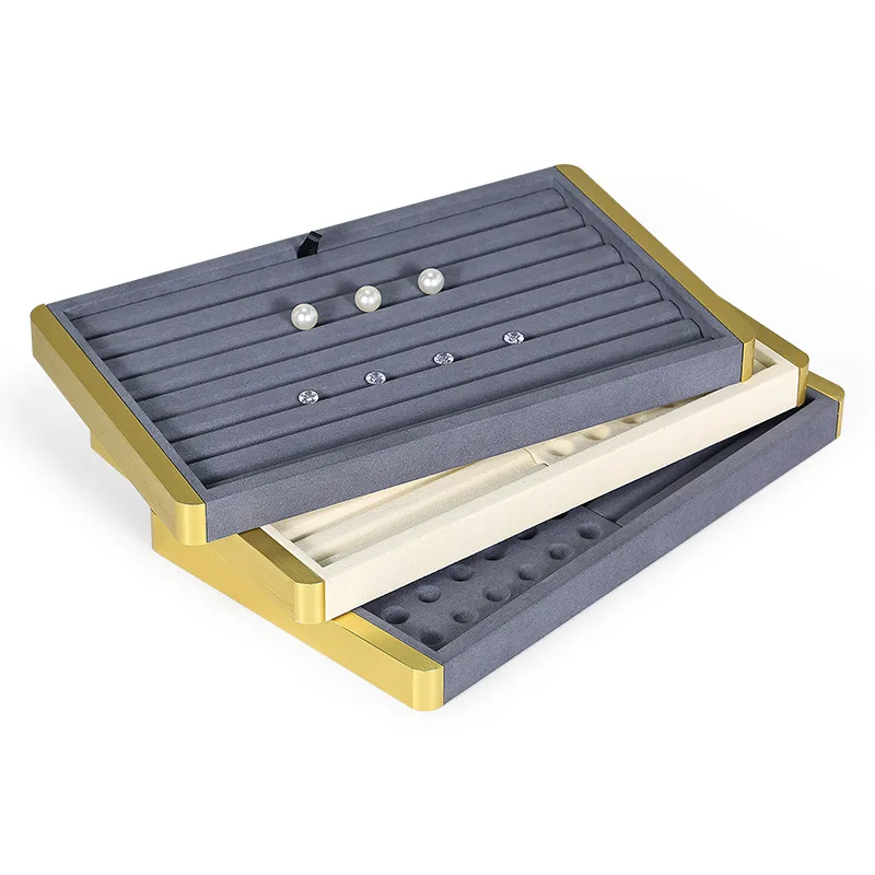 Metal Diamond Transformation Display Tray Bare Stone Beads Look Pallet Pearl Bracelet Ladder Jewelry Storage Display Tray