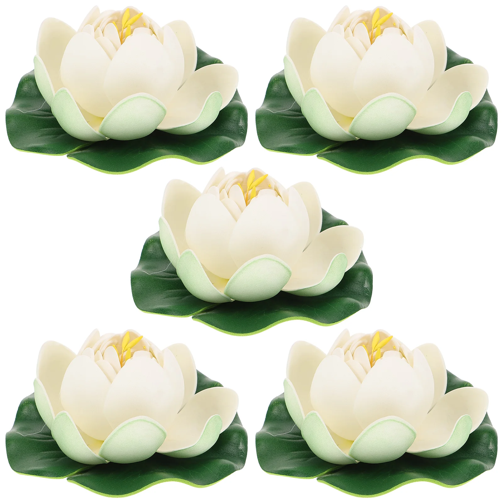 

Simulation Lotus Leaf Small Decor Floating Lotus-flower Artificial Fish Tank Decorationsations Simulated Lotus-flowers