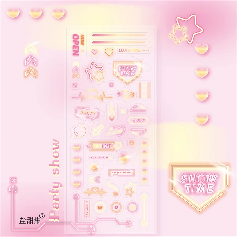 1лист киберпанк технология тренд наклейки художественные материалы для скрапбукинга декоративные коллажные материалы канцелярские товары.