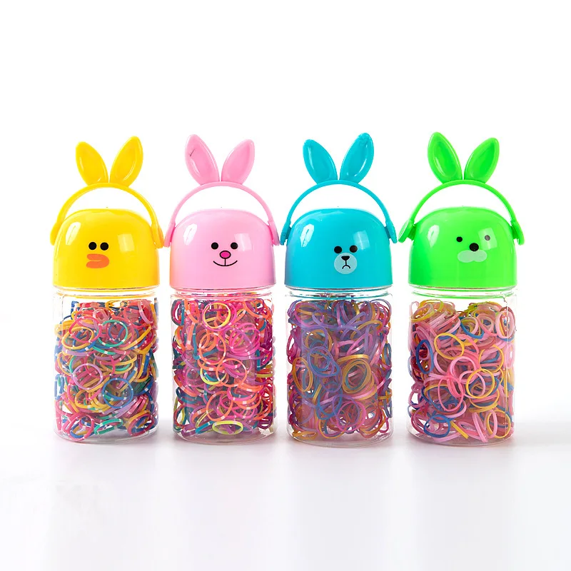 

130/260PCS Hair Accessories Band Bandeau Cheveux Scrunchies Tiara for girls seamless tie Small ring rubber color gradient