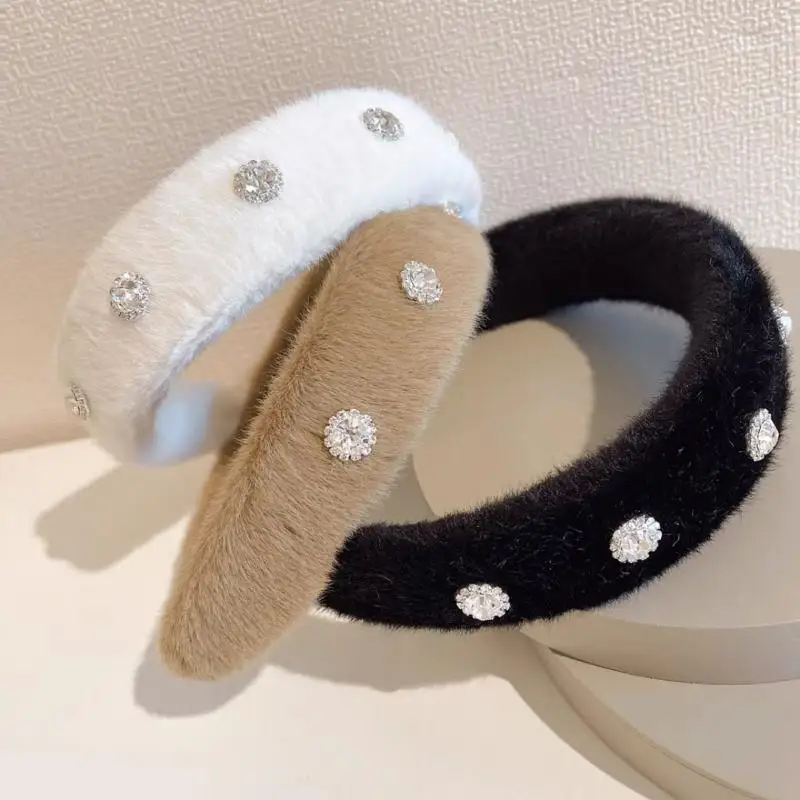 

Модные осенне-зимние женские обручи для волос, милые повязки на голову для женщин, повязки на голову, аксессуары для волос