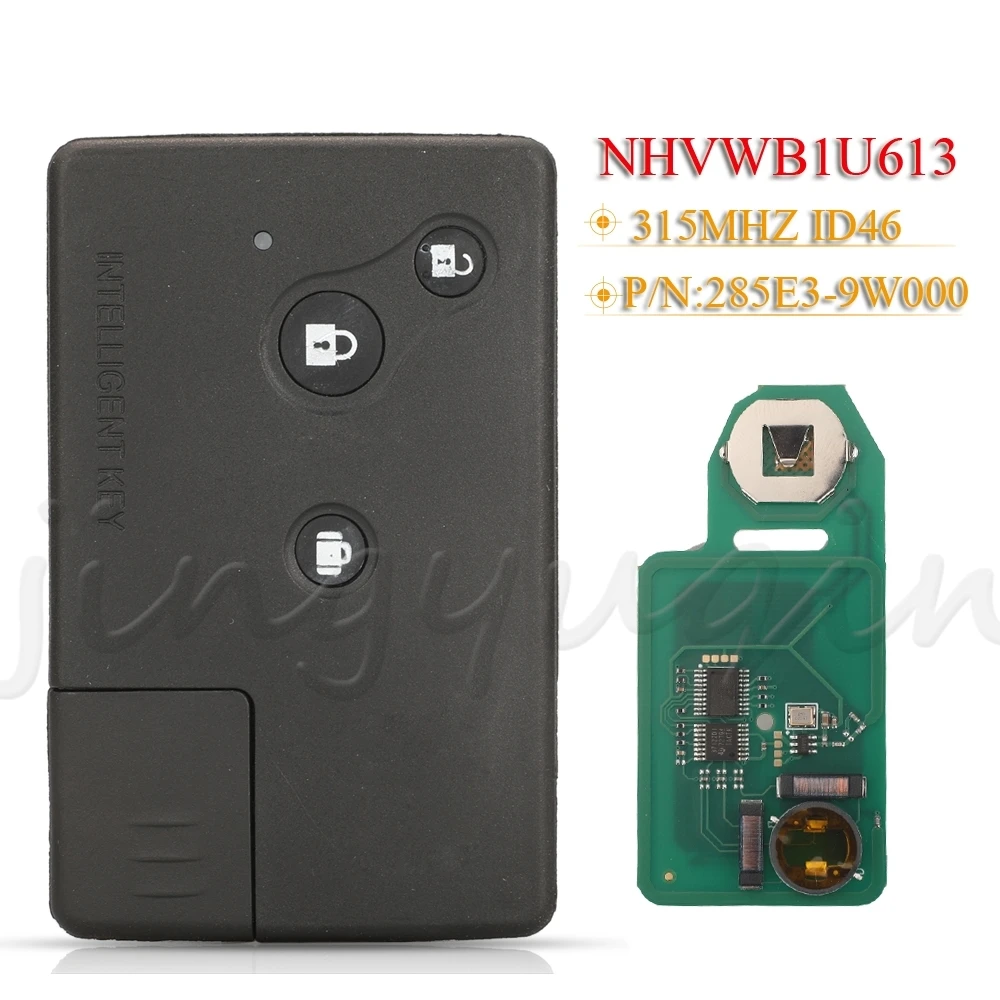 

Пульт дистанционного управления jingyuqin 285E3-9W000 NHVWB1U613, 315 МГц