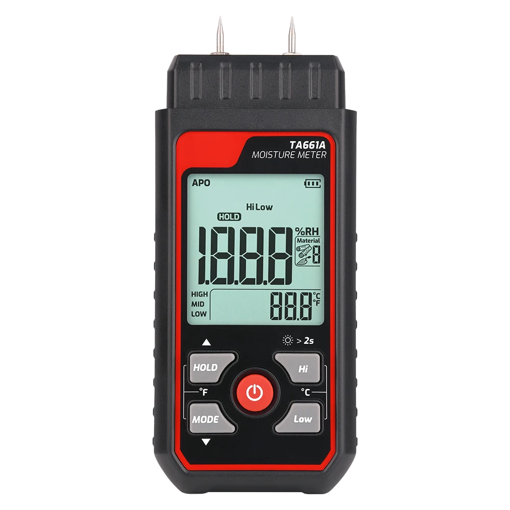 

Измеритель влажности для дерева, ЖК-дисплей, цифровой тестер влажности для дерева, гигрометр, детектор Влажности для древесины