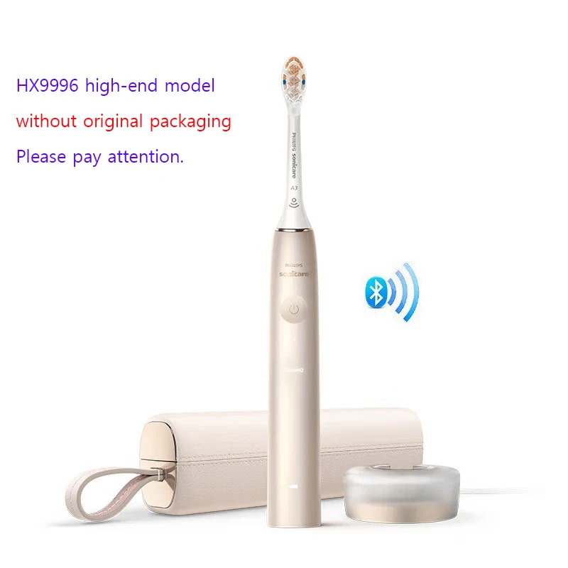 

Electric Toothbrush Sonicare HX9900 HX999C for philips Bluetooth Touch Screen Waterproof Portable Charging Champagne