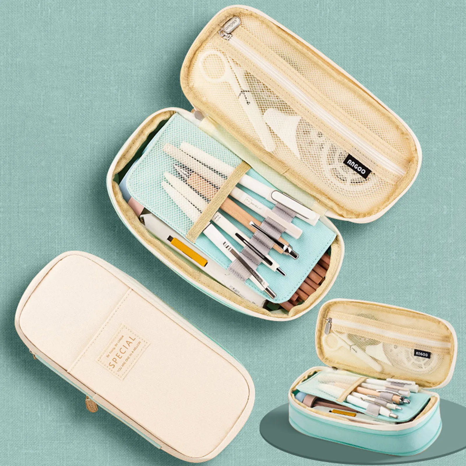 

Classic Pencil Case Big Capacity Pencil Pouch Storage Bag For Student Girl Adult Of Office College School Stationery Organizer