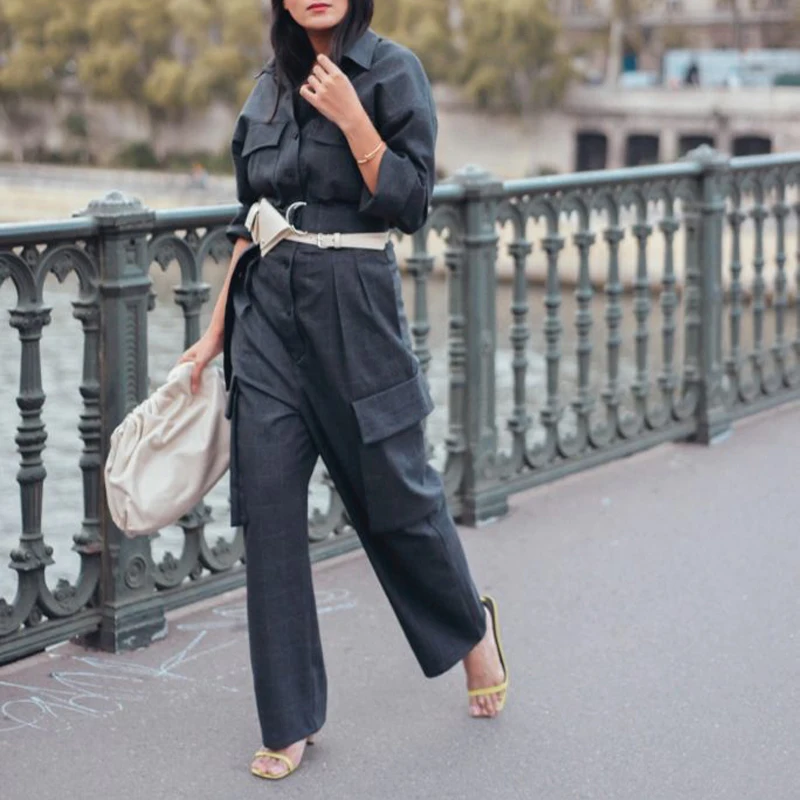 YANGHAOYUSONG Homemade YUTU&MM multi-pocket tooling spring new retro casual European style loose overalls