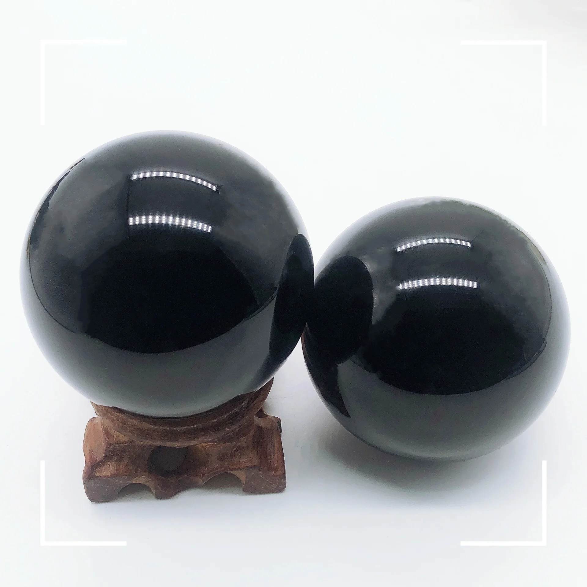 Черный обсидиан хрустальный шар